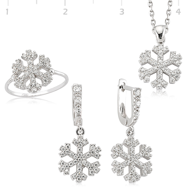 Zirkon Taşlı Kartanesi Set