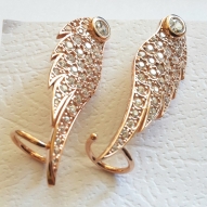 Kanat Ear Cuff Küpe Fotoğraf 2
