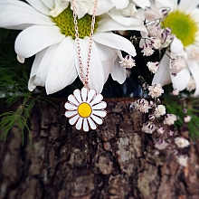 Rose Papatya Kolye Fotoğraf 2