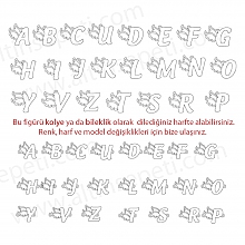 V Harfli Melek Kanadı Kolye Fotoğraf 3