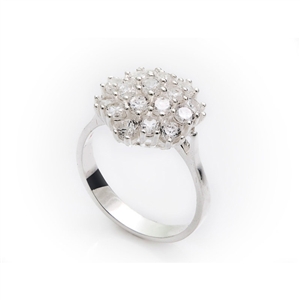 Gümüş Çoktaşlı Bayan Yüzüğü resim 1