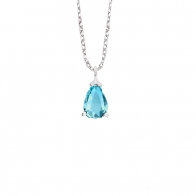 Mini Aqua Damla Taşlı Kolye