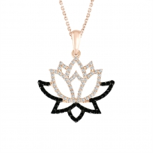 Rose Lotus Çiçeği Kolye