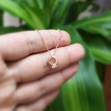 Rose Tektaşlı Kolye Fotoğraf 2