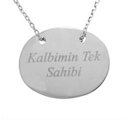 Zirkon Taşlı Kalpli Kolye Fotoğraf 2