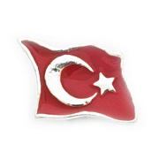 Türk Bayrağı Rozet resim 1